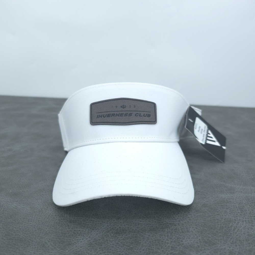 Inverness Club‎ Hat Cap One Size White Levelwear Golf Visor